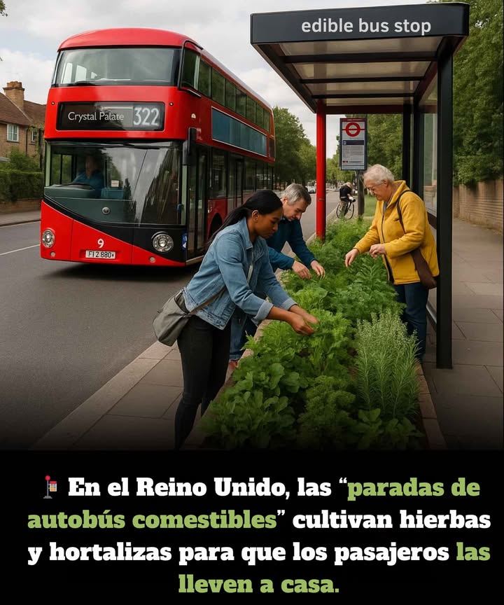 En el Reino Unido, un innovador proyecto de jardinería urbana llamado Edible Bus Stops está transformando paradas de autobús comunes en coloridos huertos comunitarios. En lugar de esperar junto a estructuras grises, los pasajeros se rodean de hierbas aromáticas, hortalizas y flores comestibles, disponibles de forma gratuita para llevar a casa. Esta iniciativa verde comenzó como una pequeña acción de jardinería guerrillera en Londres y hoy es un movimiento reconocido que promueve la sostenibilidad, la alimentación saludable y el compromiso vecinal. El concepto es simple pero efectivo: convertir espacios públicos olvidados en jardines urbanos. Estos huertos comestibles ofrecen productos frescos y de temporada como albahaca, menta, tomates y lechugas, embellecen las calles, mejoran la calidad del aire y fomentan la biodiversidad. Son cuidados por voluntarios y colectivos locales, fortaleciendo el sentido de comunidad. Los usuarios pueden recoger lo que necesiten mientras esperan el autobús, bajo una filosofía de cultivar, compartir y comer que reconecta a las personas con el origen de sus alimentos. También contribuye a sensibilizar sobre la sostenibilidad alimentaria en las ciudades e inspira proyectos similares en todo el mundo. Transformar el tiempo de espera en una oportunidad para aprender, compartir y nutrirse demuestra que incluso los espacios más pequeños pueden generar grandes cambios.