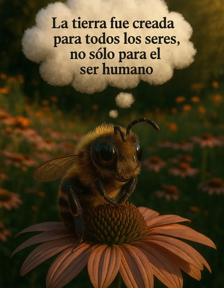 La tierra fue hecha para todos #Abejas #Apicultura #Miel #Polinizacion