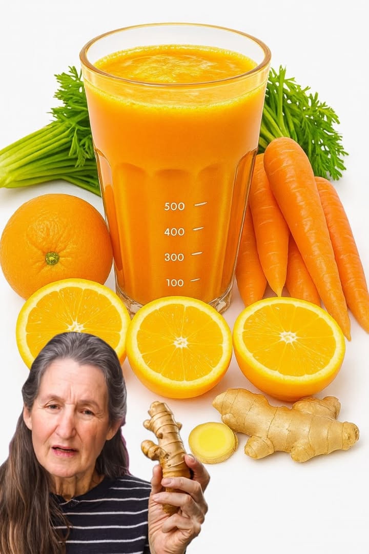 凌 Jus Vitalité Carotte Orange Gingembre 凌
Ingrédients
 4 carottes 凌
 2 oranges 
 1 petit morceau de gingembre frais 
 1 verre deau 
Étapes
1 Laver et éplucher les carottes puis les couper en morceaux.
2 Presser les oranges pour obtenir un jus frais.
3 Mixer les carottes avec le gingembre et leau jusquà consistance lisse.
4 Ajouter le jus dorange pressé et mélanger.
5 Servir frais dans un grand verre et déguster.
 Astuce : ajouter quelques glaçons pour une boisson encore plus rafraîchissante.
#santenaturelle  #jusdetox #fblifestyle