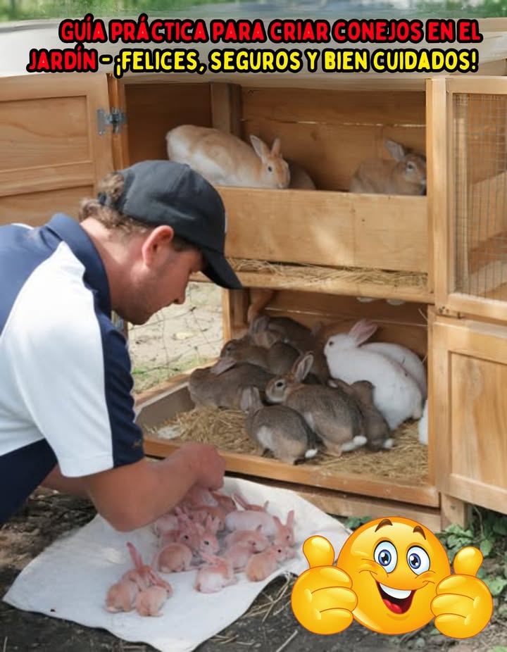 Guía práctica para criar conejos en el jardín  felices, seguros y bien cuidados! 
Te gustaría tener conejos en casa? Aquí tienes todos los consejos para criarlos de forma natural y responsable 
 Libres o en un recinto?
 Mejor un espacio cerrado: evita fugas y protege a tus conejos.
 Limpia bien el terreno: nada de piedras, vidrios o escombros.
 La conejera, su refugio esencial:
 Tamaño ideal: 100 cm alto x 90 cm ancho x 60 cm profundidad.
 A prueba de depredadores: gatos, perros, zorros… que no entren!
 Piso seco con paja, agua limpia, alimento, heno y una zona sombreada al aire libre.
 Dónde colocar la conejera:
 Lugar protegido del viento y con buena paja en invierno.
 No menos de 15C si tienes conejos enanos.
 En la parte más alta del terreno: evita inundaciones.
 Que reciba sol y sombra durante el día.
 Eleva la base para evitar que escarben túneles y se escapen.
凌 Alimentación natural y segura:
 Hierbas, heno, capullos, hojas y plantas comestibles.
 Frutas y verduras que SÍ pueden comer:
Zanahoria, apio, berros, trébol, rábano, espárragos, diente de león.
 Evita: lechuga, alcachofas, guisantes, brócoli.
 Agua fresca siempre disponible.
 Cuidado con plantas tóxicas:
 No reconocen lo venenoso:
Lirio de los valles, helecho, narciso, laurel, tejo, amapola, acebo.
 Cero pesticidas o químicos en su zona.
 Protección contra depredadores:
 Enciérralos por la noche o instala malla enterrada 40-50 cm para evitar que excaven.
 Aberturas pequeñas que no permitan el acceso de animales grandes.
 Bonus ecológico: el estiércol
 Abono natural para tu huerto! El estiércol de conejo es rico y beneficioso para las plantas 
 Criar conejos es una experiencia hermosa si lo haces con cuidado y amor. Tu jardín puede convertirse en su pequeño paraíso! 
#CriarConejos #ConejosEnElJardín  #JardínFeliz