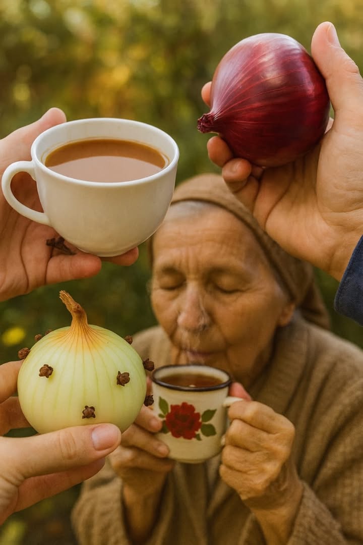 Infusion doignon et clou de girofle 
Ingrédients
 1 oignon rouge 暈
 1 oignon blanc 暈
 6 clous de girofle 
 2 tasses deau chaude 
 1 cuillère de miel 
Préparation
1 Éplucher loignon et le couper en morceaux.
2 Piquer quelques clous de girofle dans loignon.
3 Faire bouillir leau dans une casserole.
4 Ajouter loignon et les clous de girofle dans leau bouillante.
5 Laisser infuser 10 minutes à feu doux.
6 Filtrer la préparation et verser dans une tasse.
7 Sucrer avec un peu de miel avant de déguster.
Cette infusion réchauffe, apaise et soutient naturellement le système immunitaire.
#remedenaturel #SantéMaison#fblifestyle