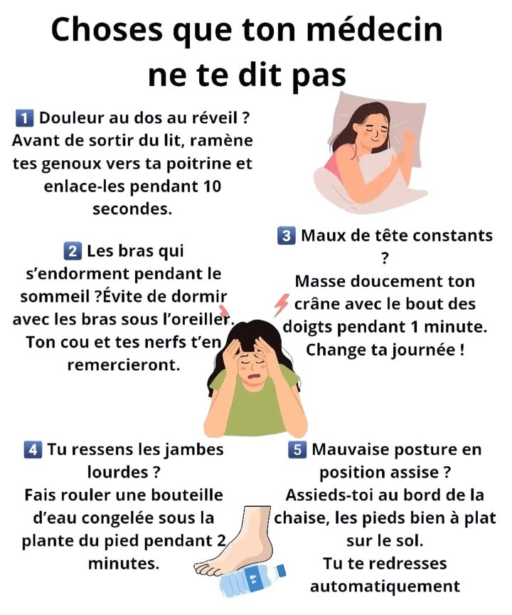 Conseils corporels pour soulager les petites douleurs