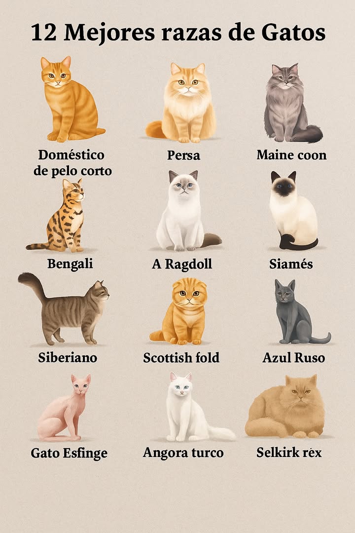 15 Razas de Gatos con Orígenes Fascinantes: Historia, Cultura y Elegancia Felina 
Los gatos, seres fascinantes que han acompañado a los humanos desde tiempos inmemoriales, son mucho más que mascotas. Desde los templos del antiguo Egipto hasta los hogares modernos, los felinos han sido símbolos de elegancia, misticismo y una profunda conexión con el ser humano. Con más de 70 razas reconocidas, cada una de ellas lleva consigo una historia única que ha sido marcada por diferentes culturas, civilizaciones y climas. En este artículo, exploramos 15 razas de gatos con orígenes fascinantes, destacando sus características, historia y por qué siguen siendo adoradas en todo el mundo.