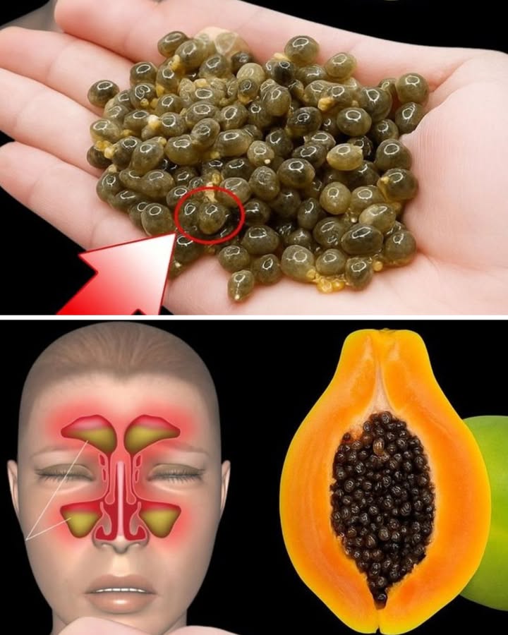 Les graines de papaye : un petit secret pour dégager le nez naturellement 

1 Une petite dose suffit
Prendre quelques graines de papaye séchées ou fraîches et les mâcher délicatement. Leur goût est un peu piquant on ne va pas se mentir, mais cest justement ce qui aide à stimuler les voies respiratoires.

2 Action sur les sinus
En bouche, les graines libèrent de petites enzymes qui peuvent aider à fluidifier le mucus. Résultat : le nez commence à se dégager et la respiration devient plus légère.

3 À prendre après le repas
Cest aussi un petit bonus pour la digestion. Beaucoup de personnes font lerreur den prendre à jeun et cest un peu trop énergique le matin. Après le repas, cest parfait.

4 Ne pas exagérer
On a souvent tendance à penser que si un peu aide beaucoup aidera plus vite. Mauvaise idée. 3 à 5 graines suffisent largement.