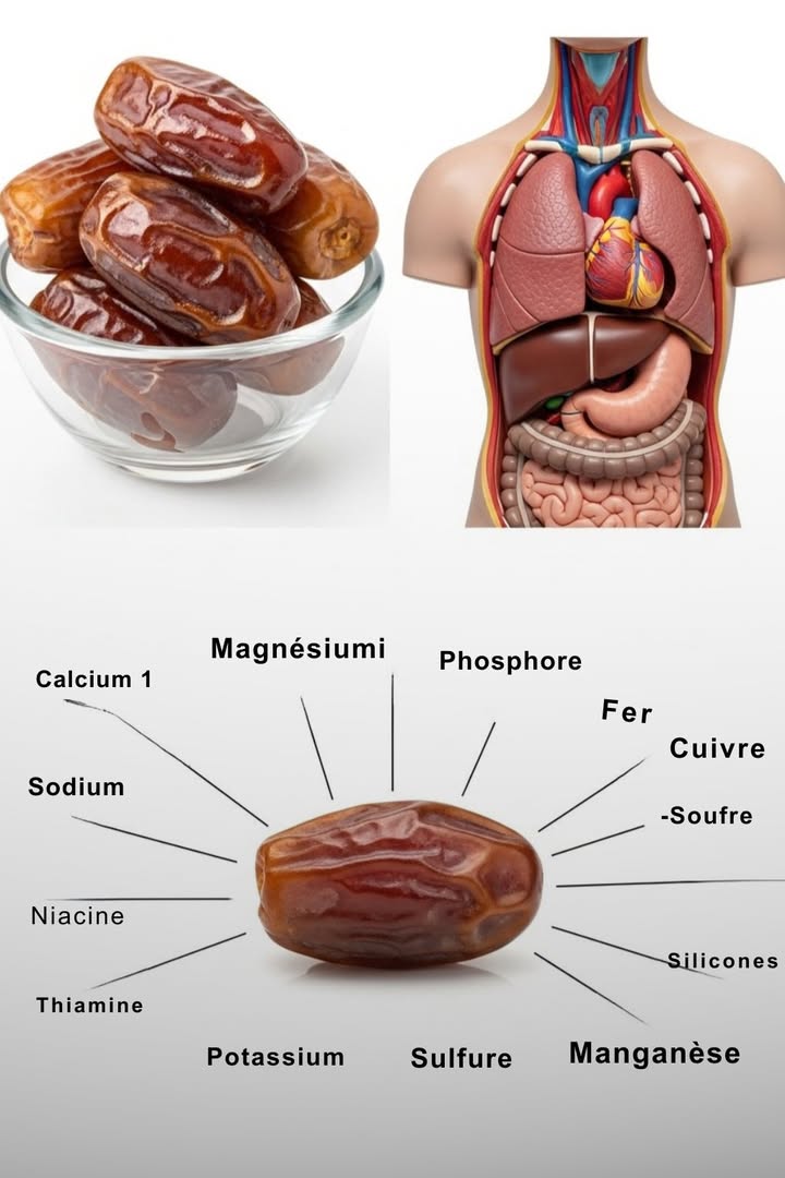 Le fruit le plus sain sur Terre ? Les dattes.
On dit quune personne pourrait vivre uniquement avec des dattes et de leau  et ce nest pas une légende.
Mon grand-père en est la preuve : il a vécu plus de 100 ans en mangeant 7 dattes par jour.
Riches en fibres, minéraux et énergie naturelle, les dattes nourrissent le corps et lesprit.

#fblifestyle