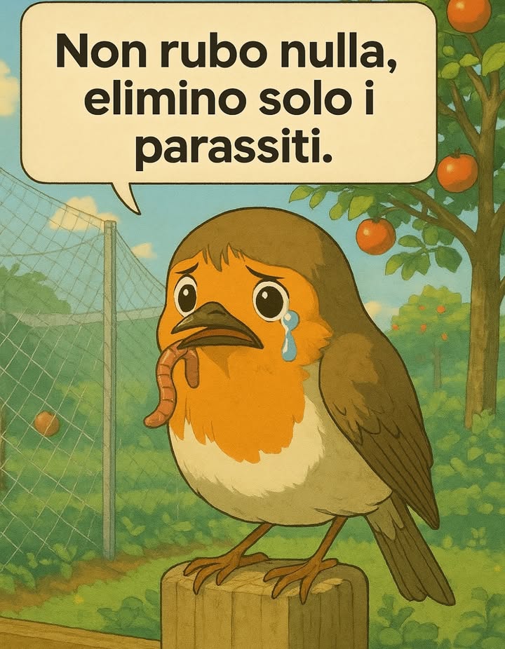 I pettirossi, preziosi alleati per un giardinaggio ecologico e ausiliari naturali dellorto. 列