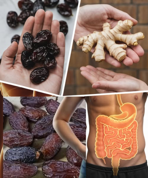 La morte inizia nellintestino. Gas gastrico. Fegato grasso. Pulizia intestinale. Medicina naturale. Solo i membri educati ringraziano. Metodo nel primo commento La combinazione di datteri e zenzero non solo offre un sapore delizioso, ma anche potenti benefici medicinali. Conosciuti per le loro proprietà curative, questi ingredienti sono stati utilizzati per secoli per trattare una varietà di problemi di salute, inclusi problemi intestinali, gas gastrici e fegato grasso. In questo articolo, esploreremo come preparare due ricette efficaci con datteri e zenzero, così come i loro benefici, proprietà, precauzioni e modalità di consumo. Unisciti a noi per scoprire i segreti di questerba sacra e medicinale dellAfrica! Ricetta 1: Infuso di datteri e zenzero Ingredienti: 5 datteri denocciolati 1 pezzo di zenzero fresco 3 cm 2 tazze dacqua 1 cucchiaino di miele opzionale Preparazione: Lava i datteri e lo zenzero con acqua tiepida per eliminare eventuali residui. Taglia lo zenzero a fette sottili e aggiungilo a una pentola con 2 tazze dacqua. Porta lacqua a ebollizione e cuoci a fuoco lento per 10 minuti. Aggiungi i datteri denocciolati e cuoci per altri 5 minuti. Filtra linfuso e dolcifica con miele se lo desideri. Servi caldo e gusta. Modalità di consumo: Si consiglia di consumare questo infuso due volte al giorno, una al mattino a digiuno e laltra prima di andare a dormire. Idealmente, per un periodo di 15 giorni per ottenere risultati ottimali. Benefici: Allevia i gas gastrici riducendo linfiammazione del tratto digestivo. Migliora la digestione stimolando la produzione di enzimi. Disintossica il fegato grazie agli antiossidanti presenti nello zenzero e nei datteri. Riduce lacidità gastrica. Promuove lequilibrio della flora intestinale. Combatte la stitichezza. Migliora la circolazione sanguigna. Rinforza il sistema immunitario. Diminuisce la sensazione di pesantezza dopo i pasti. Previene i crampi addominali. Protegge le pareti dello stomaco. Riduce il colesterolo. Allevia i sintomi della sindrome dellintestino irritabile. Favorisce leliminazione delle tossine. Regola i livelli di glucosio nel sangue. Promuove il rilassamento muscolare. Combate i radicali liberi. Migliora lassorbimento dei nutrienti. Agisce come antinfiammatorio naturale. Protegge contro infezioni batteriche. Allevia le vertigini associate a problemi digestivi. Migliora lenergia e la vitalità. Riduce il rischio di ulcere gastriche. Migliora la qualità del sonno. Favorisce la perdita di peso in programmi di disintossicazione.