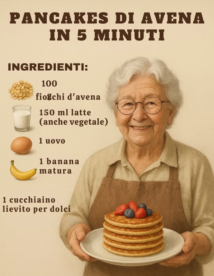 丹 Pancakes di Avena in 5 Minuti

Ingredienti:
 100 g fiocchi davena
 150 ml latte anche vegetale
 1 uovo
 1 banana matura
 1 cucchiaino lievito per dolci

Preparazione:
1. Frulla banana, avena, uovo, latte e lievito fino a ottenere un impasto liscio.
2. Scalda una padella antiaderente e versa piccole porzioni di impasto.
3. Cuoci 2 minuti per lato finché dorati.
4. Servi con frutta fresca o yogurt.

Colazione sana e golosa!