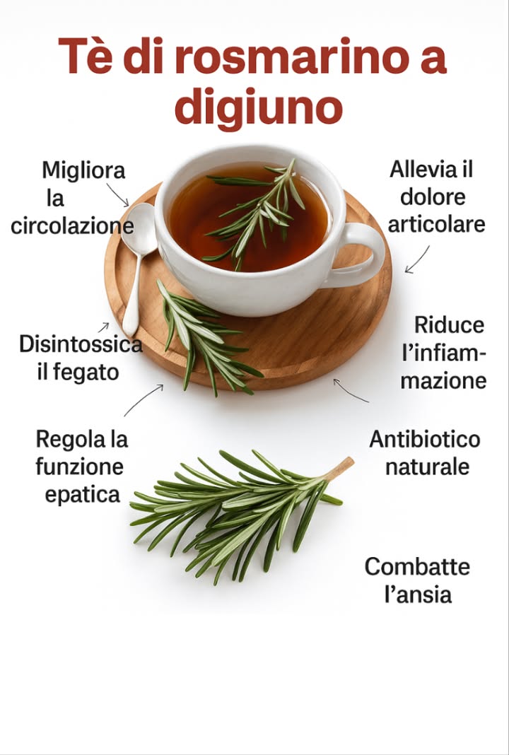 Faccio bollire una tazza dacqua, quando bolle aggiungo un cucchiaino di rosmarino, lo lascio bollire un minuto e poi spengo e lo lascio riposare 5 minuti. Aggiungo un goccio di miele e voilà. Da bere