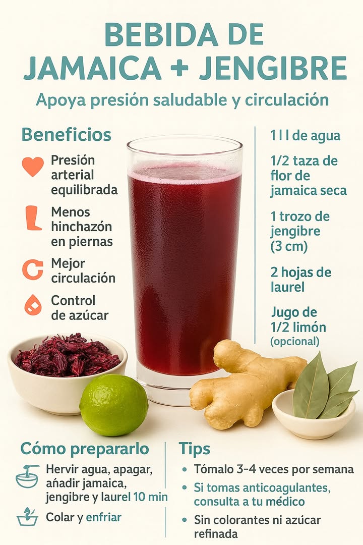 La bebida natural que ayuda a controlar la diabetes y la hipertensión