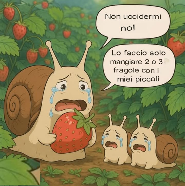 La presenza di lumache nellorto 

Le lumache fanno parte dellequilibrio naturale dellecosistema. Anche se a volte si nutrono di frutti come le fragole, svolgono anche una funzione importante come decompositori e fonte di cibo per altri animali.

Invece di eliminarle, si possono utilizzare metodi naturali per regolare la loro presenza: coltivazioni associate, trappole ecologiche o attirando i loro predatori naturali.

 Coltivare con rispetto significa coltivare in armonia.