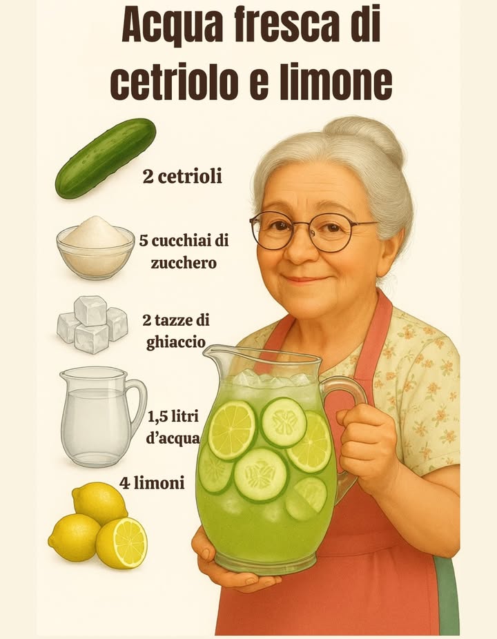 ACQUA FRESCA DI CETRIolo CON LIMONE

Ingredienti
2 cetrioli, sbucciati, senza semi e tagliati a cubetti
5 cucchiai di zucchero
2 tazze di ghiaccio
1,5 litri di acqua, naturale
4 limoni

Preparazione

In un frullatore mettere e frullare i cetrioli senza semi, zucchero e acqua.
Aggiungere il succo dei limoni.
Versare in una brocca aggiungere più acqua e zucchero se necessario
Aggiungere il ghiaccio
Servire lacqua fresca