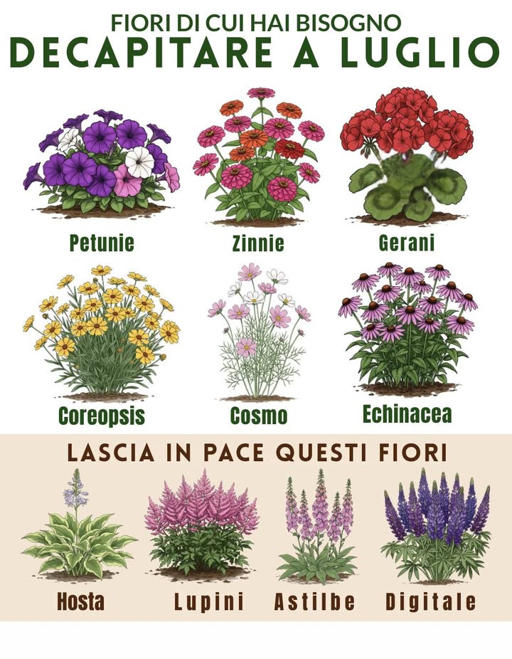 Must di deadheading di luglio e cosa non tagliare