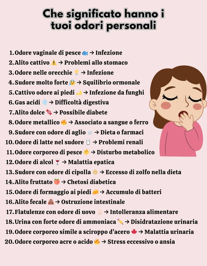 Che significato hanno tuoi odori personali