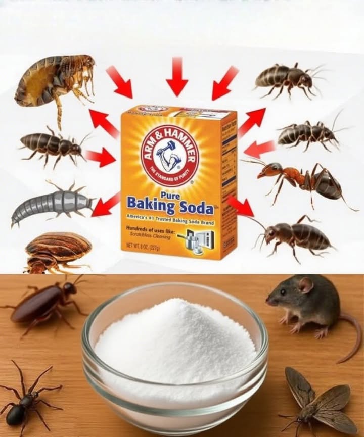 蓼Il Potere del Bicarbonato di Sodio

Una soluzione naturale ed efficace per il controllo dei parassiti in casa 

荒 1. Scarafaggi
 Miscela:  tazza di bicarbonato   tazza di zucchero
 Come agisce?: Lo zucchero li attira e il bicarbonato genera gas che li elimina.
 Usa: In crepe, angoli e dietro ai mobili.

 2. Formiche
 Miscela:  tazza di bicarbonato   tazza di zucchero
 Azione: Danneggia il loro sistema digestivo.
 Applica: Su percorsi delle formiche o ingressi della casa.

 3. Topi e ratti
 Miscela:  tazza di bicarbonato   tazza di zucchero   tazza di farina
 Aggiungi acqua tiepida fino a formare un impasto.
 Forma palline e posizionale nelle zone di passaggio dei roditori.
 Effetto: Una volta ingerito, il bicarbonato genera gas letali per loro.

 4. Pulci
 Miscela:  tazza di bicarbonato   tazza di sale
 Cospargi: Tappeti, materassi, mobili
 Lascia agire tutta la notte e aspira il giorno dopo.

 5. Cimici dei letti
 Pasta: Bicarbonato  un po dacqua
 Applica: Cuciture dei materassi, telai e angoli del letto
 Lascia tutta la notte e aspira. Ripeti se necessario.

 6. Lumache e chiocciole
 Cospargi bicarbonato direttamente nella terra attorno alle piante.
 Allontana ed elimina al contatto.

缾 7. Scolopendre
 Miscela: 1 tazza di bicarbonato  2 tazze di aceto
 Versa in scarichi o drenaggi.
 La reazione frizzante li allontana ed elimina.

 Usi aggiuntivi
 Repellente per insetti: Cospargi vicino a porte e finestre.
 Controllo funghi: 1 cucchiaino di bicarbonato  1 tazza dacqua. Spruzza sulle foglie colpite.
狀 Repellente per tarme: Metti in sacchetti dentro armadi o dispense.

 Precauzioni
 Non applicare in eccesso sulle piante: potrebbe alterare il pH del terreno.

 Fai una piccola prova prima di applicare su superfici delicate.

 Tieni fuori dalla portata di animali domestici e bambini.