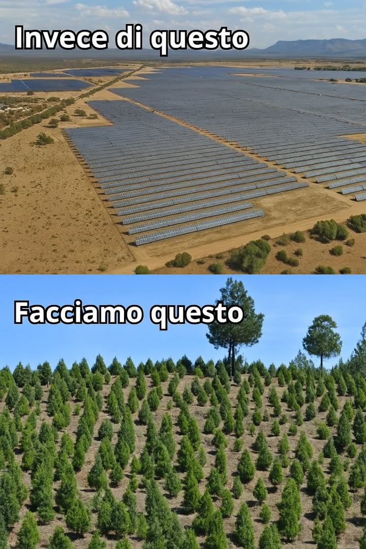 Alberi e Pannelli Solari: Il Mix Vincente per Salvare il Pianeta
Introduzione
Negli ultimi anni, si è diffusa lidea che la vera svolta ecologica debba scegliere: o pannelli solari o piantare alberi. E se, invece, la soluzione fosse di integrarli? In questo articolo analizziamo come agrivoltaico e riforestazione possano collaborare per massimizzare i benefici per lambiente, la società e il clima.

Perché unire natura e tecnologia

Diversificazione energetica garantisce resilienza alle reti elettriche

Benefici ecologici combianti: i pannelli riducono emissioni, gli alberi trattengono CO e rigenerano gli ecosistemi

 Benefici della Riforestazione
Sequestrano CO in modo naturale

 Supportano biodiversità e wildlife

Proteggono suolo da erosione, migliorano qualità di aria e acqua

Migliorano paesaggio e benessere umano
Maggiori informazioni nel primo commento.