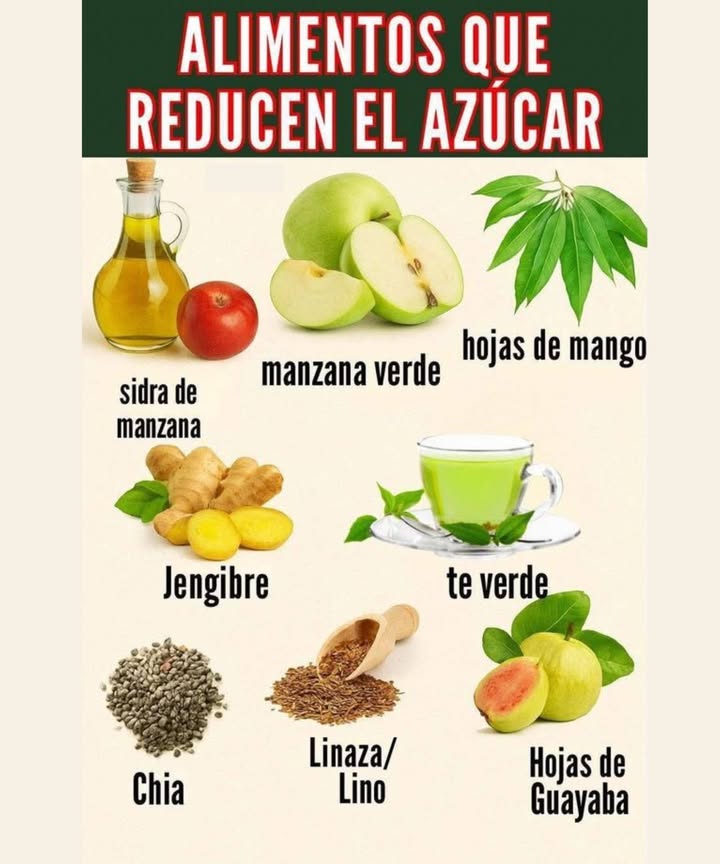 Alimentos que reducen al azucar