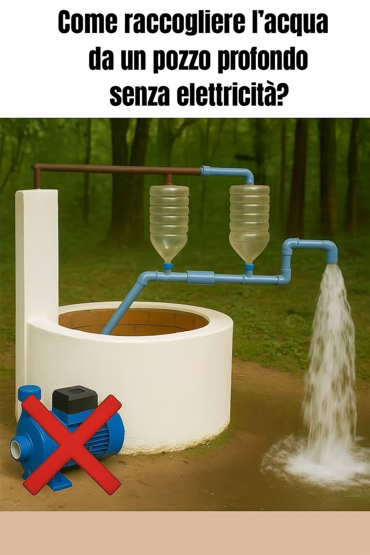 Come estrarre acqua da un pozzo profondo senza elettricità? 

Utilizzare metodi senza elettricità può ridurre i costi di manutenzione e il consumo energetico, rendendo il progetto più economico e 
Maggiori informazioni nel primo commento.