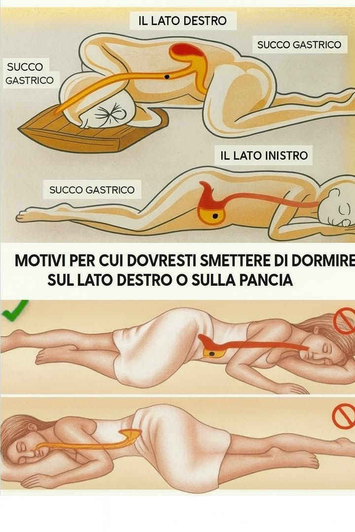 Dormire sul lato sinistro: il segreto ancestrale per un sonno rigenerante 

Introduzione
La nonna ripeteva: Dormi sul lato sinistro e svegliati con il cuore leggero. Era più di un consiglio: un invito a seguire una saggezza antica che unisce tradizione e benessere.
In questo articolo scoprirai perché dormire sul lato sinistro può migliorare la digestione, favorire la circolazione, il respiro e portare serenità al tuo riposo notturno.

Perché dormire sul lato sinistro  300 parole
Digestione facilitata: la posizione sinistra stimola il transito gastrointestinale e favorisce lo svuotamento gastrico.

Circolazione migliorata: il cuore lavora con meno pressione, favorendo il ritorno venoso e linfatico.

Respirazione più fluida: i polmoni si espandono meglio, ideale per chi soffre di apnee leggere o congestione.

Meno pressione sul fegato: sposti il peso del corpo lontano da questorgano, permettendogli di funzionare con più leggerezza.

Relax mentale: molte tradizioni associano il lato sinistro a sensazioni di sicurezza, calma e stabilità interiore.

Guida passopasso: come abituarsi  300 parole
Inizia gradualmente: dormi 12 ore sul lato sinistro, poi aumenti.

Allinea testa, collo e spalla: il corpo deve formare una linea naturale, non piegarti.

Usa un cuscino ergonomico: colloca un cuscino tra le ginocchia per mantenere il bacino allineato.

Esercizio di transizione: durante il giorno sdraiati di lato per abituare la muscolatura.

Routine serale: rilassati e distenditi mentalmente prima di metterti nella nuova posizione.

Strumenti e materiali consigliati 
 Cuscino ergonomico medioalto
Controllare i dettagli nel primo commento.
