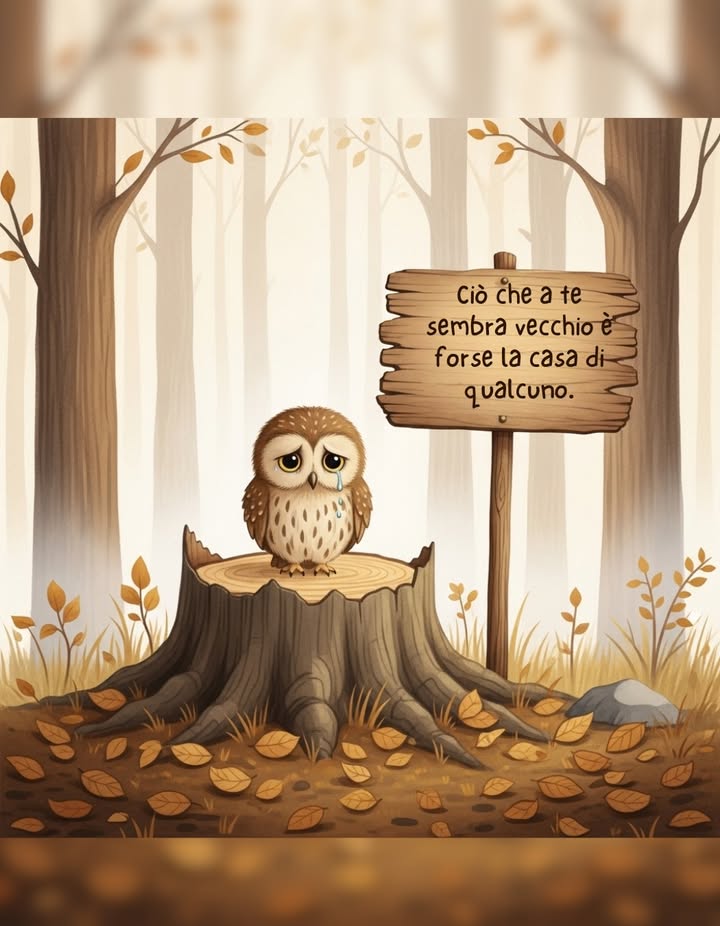 Aveva trovato rifugio nella cavità di una vecchia quercia
Finché il rombo di una sega non spazzò via ogni silenzio.
Ciò che si taglia senza pensarci,
era la casa di chi viveva in pace.

 Ricordiamo le piccole vite invisibili
prima di distruggere ciò che non potrà mai essere sostituito.