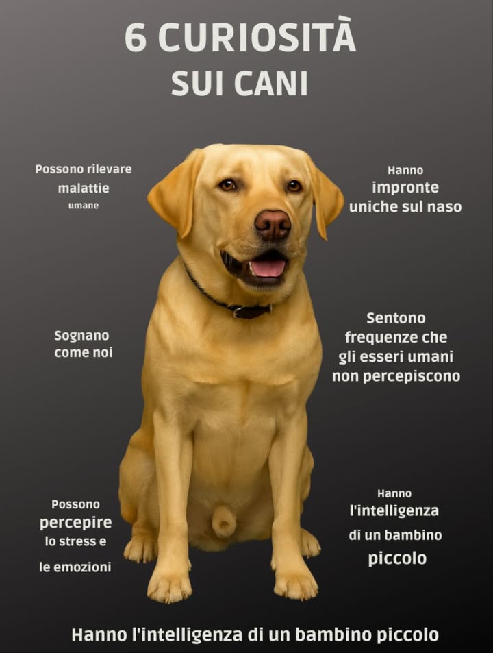 Ecco alcuni dati curiosi sui cani