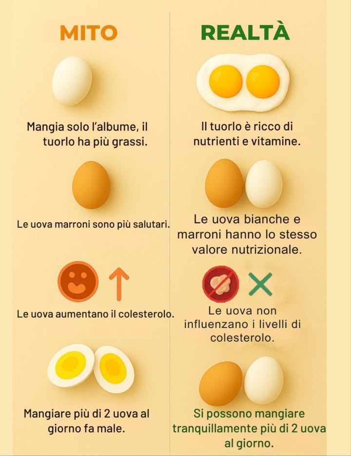 Miti e fatti sulle uova