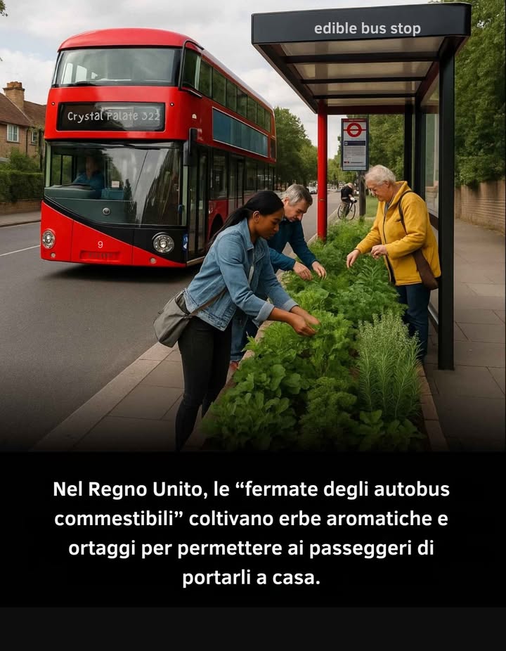 Nel Regno Unito, un progetto innovativo di giardinaggio urbano chiamato Edible Bus Stops sta trasformando le comuni fermate degli autobus in colorati orti comunitari. Al posto delle solite strutture grigie, i passeggeri si ritrovano circondati da erbe aromatiche, ortaggi e fiori commestibili, disponibili gratuitamente da portare a casa.

Liniziativa, nata come unazione di guerrilla gardening a Londra, è oggi un movimento riconosciuto che promuove sostenibilità, alimentazione sana e partecipazione del quartiere.

Lidea è semplice ma efficace: convertire gli spazi pubblici dimenticati in giardini urbani. Questi orti commestibili offrono prodotti freschi e di stagione come basilico, menta, pomodori e lattughe; abbelliscono le strade, migliorano la qualità dellaria e favoriscono la biodiversità. Sono curati da volontari e gruppi locali, rafforzando il senso di comunità.

I cittadini possono raccogliere ciò di cui hanno bisogno mentre aspettano lautobus, seguendo la filosofia del coltivare, condividere e mangiare, che riconnette le persone allorigine del cibo. Liniziativa contribuisce inoltre a sensibilizzare sullimportanza della sostenibilità alimentare nelle città e ispira progetti simili in tutto il mondo.

Trasformare lattesa in unoccasione per imparare, condividere e nutrirsi dimostra che anche gli spazi più piccoli possono generare grandi cambiamenti.