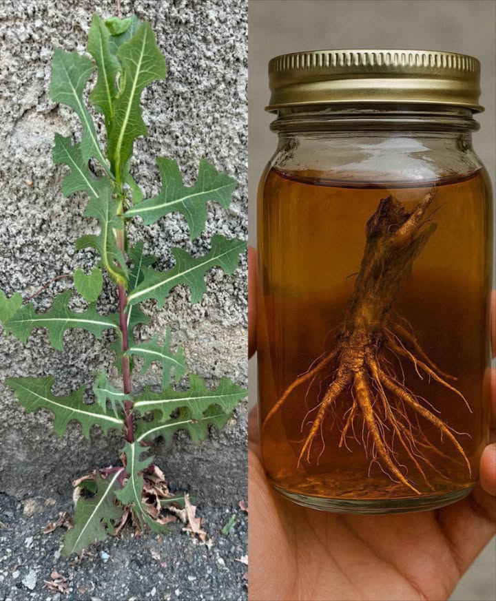 La radice di questa pianta è ancora più potente del resto, ma la maggior parte delle persone non ne ha idea. 
Il Potere Nascosto della Radice di Lactuca serriola Lattuga Selvatica Spinosa

Sotto la terra si cela una delle parti più sottovalutate della lattuga selvatica: la radice di Lactuca serriola.
Mentre le foglie e il loro lattice sono noti per leffetto rilassante, la radice racchiude una concentrazione sorprendente di composti naturali con proprietà calmanti, depurative e antidolorifiche, usate da secoli nella fitoterapia tradizionale. 

 La Forza nella Radice

Ricca di lattucopicrina, lattucina e altre sostanze amare, la radice agisce sul sistema nervoso aiutando il corpo a gestire stress, dolore e tensione in modo naturale. Anche quando la pianta appassisce, la radice conserva tutta la sua potenza.

 10 Benefici Straordinari della Radice di Lattuga Selvatica

1 Sedativo e Rilassante Naturale
Calma il sistema nervoso, riduce lirrequietezza e favorisce un sonno profondo senza effetti collaterali.

2 Sollievo dal Dolore
Usata tradizionalmente per dolori muscolari, mal di testa, crampi e dolori articolari.

3 Riduce Stress e Ansia
Promuove equilibrio emotivo e rilassamento durante i periodi di tensione.

4 Azione Antinfiammatoria
Allevia infiammazioni interne, utile in caso di artrite, gotta o gonfiori lievi.

5 Depurativa per Fegato e Reni
Decotti di radice aiutano leliminazione delle tossine e sostengono gli organi emuntori.

6 Favorisce la Digestione
I composti amari stimolano la produzione di enzimi digestivi e alleviano gonfiore e stitichezza.

7 Supporta la Salute Respiratoria
Infusi di radice erano usati per tosse, catarro e lievi congestioni toraciche.

8 Migliora la Circolazione
Favorisce lossigenazione del sangue e la buona circolazione generale.

9 Sostiene il Sistema Immunitario
Rinforza le difese naturali e contrasta affaticamento e infezioni lievi.

 Rilassa Crampi e Spasmi Muscolari
Grazie al suo effetto antispasmodico, lenisce tensioni e contrazioni involontarie.

 Come Usarla in Casa

 Tintura di Radice
Metti radici pulite in un barattolo, coprile con alcol 70%, chiudi e lascia macerare 34 settimane. Filtra e conserva in boccetta scura.
 510 gocce in acqua o tisana per rilassarti o alleviare il dolore.

 Tisana di Radice Bollita
Bolli una piccola radice in 2 tazze dacqua per 1520 minuti.
 Da bere prima di dormire per favorire il sonno.

 Polvere di Radice
Radici essiccate e macinate:  di cucchiaino in acqua tiepida o miele una volta al giorno.

啕 Impacco Caldo per Dolori
Immergi un panno nel decotto caldo e applicalo su muscoli o articolazioni per 1015 minuti.

 Avvertenze Importanti

Usare sempre con moderazione. Dosi eccessive possono causare nausea o sonnolenza.
Sconsigliata in gravidanza, allattamento o in caso di uso di sedativi.

 In sintesi:
La radice di Lactuca serriola è un gioiello nascosto della natura  calma, depura e rigenera dallinterno.
Usata con rispetto e conoscenza, offre un modo antico e naturale per ritrovare equilibrio e benessere.