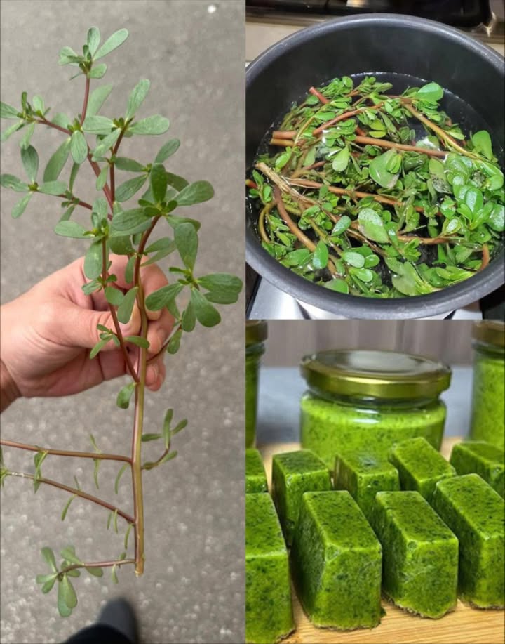 Cosa succede al vostro corpo se mangiate la portulaca ogni giorno…
 Purslane Portulaca oleracea: la pianta selvatica che nutre, protegge e rigenera 
Non è solo unerbaccia! Il purslane è un superfood naturale ricchissimo di benefici per corpo, mente e bellezza 
 1. Salute del cuore
Ricco di omega-3 vegetali: riduce infiammazioni e protegge dai disturbi cardiovascolari
 2. Pelle giovane e luminosa
Vitamine A e C stimolano la rigenerazione e combattono le rughe
 3. Anti-infiammatorio e antiossidante
Neutralizza i radicali liberi, utile contro malattie croniche
 4. Protegge la vista
Il beta-carotene previene la degenerazione maculare
 5. Aiuta nella perdita di peso
Pochissime calorie, tante fibre: sazia, idrata e dà energia
 6. Rinforza le ossa
Con calcio, magnesio e potassio per una struttura ossea forte
 7. Digestione felice
Fibra prebiotica che nutre la flora intestinale e regola il transito
 8. Glucosio sotto controllo
Ottimo per chi ha il diabete: migliora la risposta insulinica
 9. Immunità potenziata
Vitamine e zinco per rafforzare le difese naturali
 10. Idrata e riequilibra
Acqua  elettroliti = perfetto per prevenire disidratazione
易 11. Cervello attivo e protetto
Gli omega-3 supportano memoria e concentrazione
綾 Come usarlo in cucina:
 Crudo nelle insalate
 Saltato con aglio e olio doliva
 In smoothie verdi
 Nelle zuppe o stufati
 Un dono spontaneo della natura, semplice da trovare, ricco di salute. Aggiungilo alla tua dieta e scopri il potere del purslane! 塞