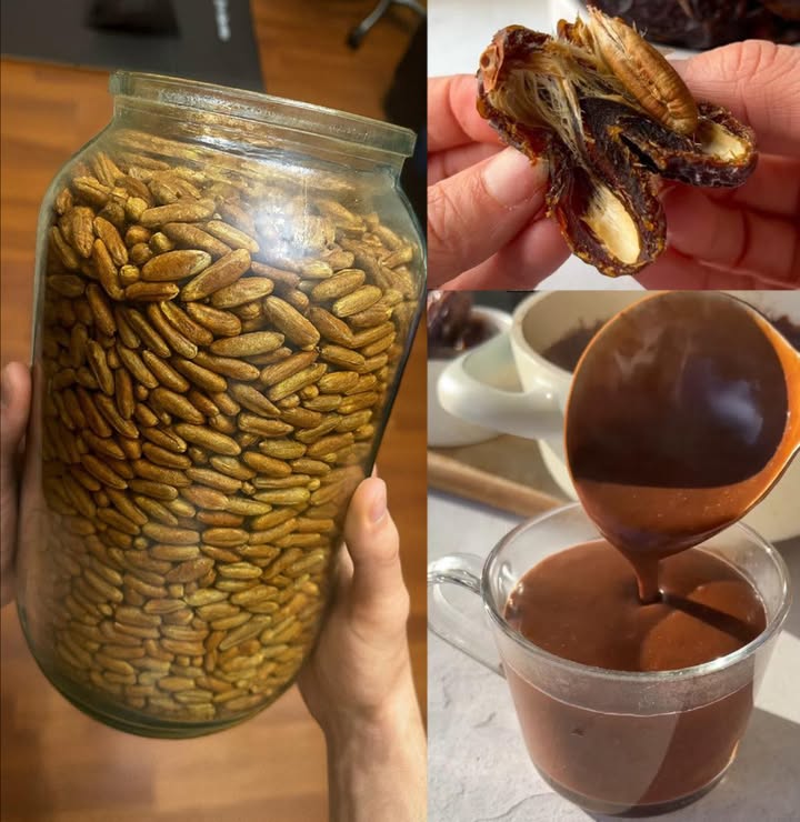 Tutti amano i datteri, ma la maggior parte delle persone non ha idea di quanto siano potenti i loro semi…
 Caffè ai semi di dattero: lalternativa sana e senza caffeina!

 Senza caffeina: Energia naturale senza nervosismo né cali improvvisi

 Ricco di antiossidanti: Polifenoli che proteggono le cellule e rafforzano limmunità

 Aiuta la digestione: Lenisce lo stomaco e favorisce la regolarità

喝 Regola la glicemia: Ottimo per chi ha bisogno di tenere sotto controllo lo zucchero

 Alleato del cuore: Contiene potassio e magnesio benefici per la salute cardiovascolare

 Fonte di fibre: Favorisce il senso di sazietà e aiuta nel controllo del peso

 Detox naturale: Aiuta il corpo a eliminare tossine in modo delicato

 Sostegno ai reni: Usato in alcune tradizioni per la salute renale

領 Rafforza le ossa: Ricco di calcio e fosforo

 100% vegano e senza glutine: Adatto a tutti gli stili alimentari

 Come prepararlo in casa:

1 Estrai i semi: Dai datteri freschi o secchi, lavali bene
2 Asciuga completamente: Allaria per 12 giorni o in forno a bassa temperatura
3 Tosta i semi: In padella o forno a 180C per 3045 min, finché profumano di caffè
4 Macina: Raffredda e riduci in polvere con macinacaffè o frullatore potente
5 Prepara: 12 cucchiaini per tazza. Bolli, infusi o in French press per 510 min

 Consiglio extra: Aggiungi cannella, cardamomo o latte di cocco per un tocco speciale!

 Una bevanda sana, zero sprechi e sorprendentemente buona!
Provala al posto del caffè tradizionale: il tuo corpo e il palato ti ringrazieranno!

 Info a scopo informativo. Consulta un medico prima di cambiare dieta o se assumi farmaci.