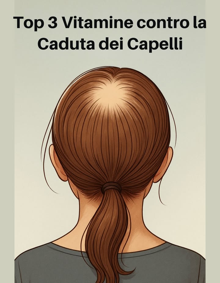 Le 3 migliori vitamine per la crescita dei capelli che funzionano davvero
Top 3 Vitamine contro la Caduta dei Capelli

Biotina Vitamina B7
Sostiene la produzione di cheratina, rinforza il fusto del capello e favorisce una crescita più resistente.

Vitamina D
Contribuisce al corretto ciclo di crescita del capello e può sostenere i follicoli indeboliti, soprattutto nei periodi di maggiore stress o cambi di stagione.

Vitamina E
Potente antiossidante che aiuta a proteggere i follicoli dai danni ossidativi e favorisce una migliore microcircolazione del cuoio capelluto.