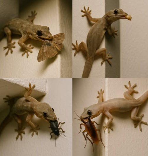 CIAO, SONO IL GECO NON UCCIDERMI, PULISCO LA TUA CASA E POSSO SALVARTI LA VITA, SONO INOFFENSIVO!!!
Si chiamano gechi o “pulisci case” e non fanno male a nessuno.
Si nutrono di insetti e sono un antiparassitario naturale contro gli scarafaggi. Li eliminano senza bisogno di usare insetticidi.
MANGIANO anche ragni, mosche e zanzare, persino scorpioni. Sono veri eroi.
Grazie a loro molte persone vengono salvati dalle punture di insetti velenosi. Non ucciderli, se non ti piacciono ignorale e basta