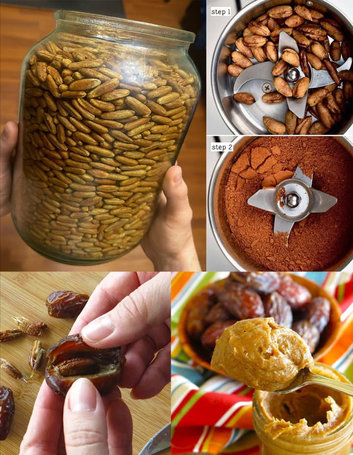 Tutti amano i datteri, ma la maggior parte delle persone non ha idea di quanto siano potenti i loro semi…
 Noccioli di Dattero: un Tesoro Nascosto di Energia e Benessere

Molti amano i datteri per la loro dolcezza, ma pochi sanno che i semi al loro interno sono una miniera di benefici. Invece di buttarli, si possono trasformare in ingredienti naturali per la salute, la bellezza e persino per luso domestico. Ecco 30 straordinari vantaggi dei noccioli di dattero e alcuni modi semplici per utilizzarli a casa.

 30 Benefici dei Noccioli di Dattero

1 Aumentano lenergia  donano vitalità naturale.
2 Migliorano la digestione  favoriscono il corretto funzionamento dello stomaco.
3 Aiutano a controllare il peso  aumentano il senso di sazietà.
4 Combattono linvecchiamento  ricchi di antiossidanti.
5 Rinforzano il sistema immunitario  difendono da virus e batteri.
6 Proteggono il fegato  favoriscono la depurazione naturale.
7 Mantengono sani i reni  aiutano leliminazione delle tossine.
8 Regolano la glicemia  bilanciano i livelli di zucchero nel sangue.
9 Abbassano il colesterolo  migliorano la salute del cuore.
 Migliorano la circolazione  rafforzano il sistema cardiovascolare.
11 Rinforzano i capelli  li rendono lucidi e riducono la caduta.
12 Fortificano le unghie  più resistenti e meno fragili.
13 Illuminano la pelle  donano un aspetto fresco e sano.
14 Riducono le rughe  mantengono la pelle elastica.
15 Favoriscono la guarigione delle ferite  stimolano la rigenerazione cellulare.
16 Combattono le infezioni  effetto antibatterico naturale.
17 Migliorano la memoria  sostengono le funzioni cerebrali.
18 Riducono lo stress  effetto calmante sul sistema nervoso.
19 Rafforzano ossa e denti  ricchi di minerali.
20 Contrastano lanemia  fonte naturale di ferro.
21 Regolano gli ormoni  sostegno al benessere femminile.
22 Migliorano la fertilità maschile  aumentano forza e vitalità.
23 Proteggono i denti  rafforzano lo smalto.
24 Alleviano le infiammazioni  riducono dolore e gonfiore.
25 Difendono le cellule dai radicali liberi  azione antiossidante.
26 Aiutano ad aumentare di peso se necessario  se assunti con latte.
27 Sostengono lallattamento  favoriscono la produzione di latte.
28 Purificano lorganismo  eliminano scorie e tossine.
29 Accelerano il metabolismo  migliorano luso dellenergia.
30 Effetto protettivo naturale  contrastano malattie degenerative.

 Usi Casalinghi dei Noccioli di Dattero

 1. Caffè di Noccioli di Dattero il più popolare
Lava i semi, asciugali e tostali finché diventano marrone scuro. Macinali fino a ottenere una polvere fine.
 Usa 1 cucchiaino in acqua o latte caldo. Bevanda energizzante, priva di caffeina e ricca di antiossidanti.

磻 2. Polvere per Frullati e Yogurt
Aggiungi 1 cucchiaino di polvere di semi tostati ai tuoi frullati o yogurt.
 Migliora digestione, energia e gestione del peso.

 3. Olio di Nocciolo di Dattero per pelle e capelli
Ottenuto per spremitura dei semi.
 Massaggia sul viso per effetto anti-age o sui capelli per lucentezza e forza.

 4. Tisana Digestiva
Fai bollire i semi schiacciati per 1015 minuti, filtra e bevi.
 Aiuta fegato, digestione e rilassamento.

醴 5. Polvere per Denti Naturale
Mescola la polvere di semi tostati con sale o bicarbonato.
 Rafforza i denti e rinfresca lalito.

 6. Maschera Viso Illuminante
Mescola la polvere con miele o yogurt.
 Lascia agire 20 minuti per una pelle liscia e luminosa.

 7. Trattamento per Unghie
Unisci la polvere con olio di cocco e massaggia su unghie e cuticole.
 Rinforza e previene la rottura.

拏 8. Bevanda Energetica
Mescola la polvere con latte caldo e miele.
 Ottima al mattino per energia e concentrazione.

林 9. Scrub Naturale
Unisci la polvere con zucchero e olio doliva.
 Elimina le cellule morte e lascia la pelle morbida.

 10. Alimento per Animali
Aggiungi semi macinati al mangime di polli, mucche o capre.
 Fonte di energia e nutrienti naturali.

 I noccioli di dattero, spesso scartati, sono in realtà un potente alleato per salute e bellezza.
Dal caffè naturale alla cura della pelle, questi semi dimostrano che nulla nella natura va sprecato: basta conoscerne il valore.