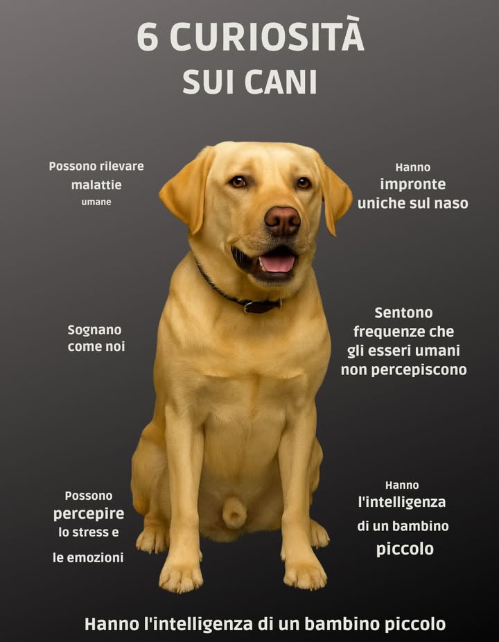 Ecco alcuni dati curiosi sui cani 了