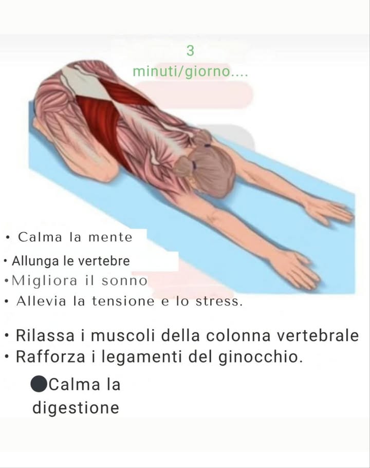 Questa postura è perfetta per allungare la schiena, alleviare lo stress e rifocalizzare le energie… non esitate ad adottarla.