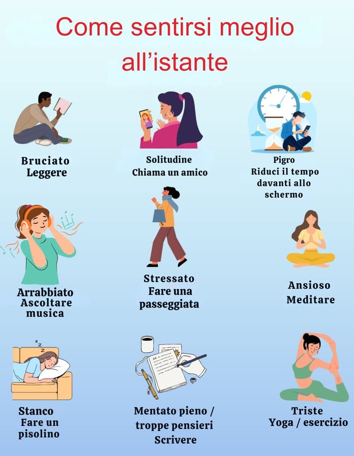 Come sentirsi meglio allistante