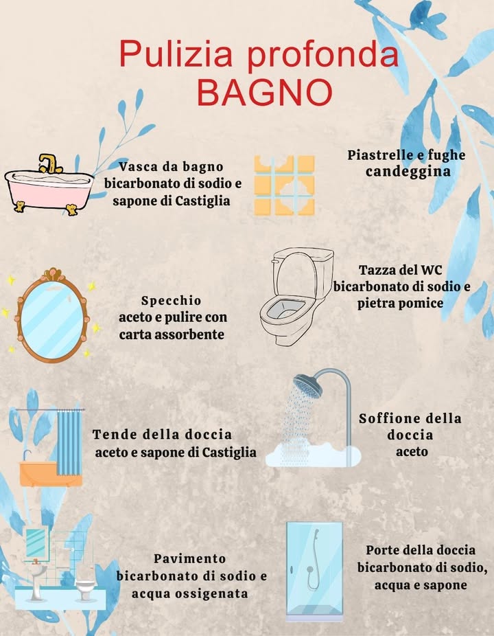 Pulizia profonda del BAGNO