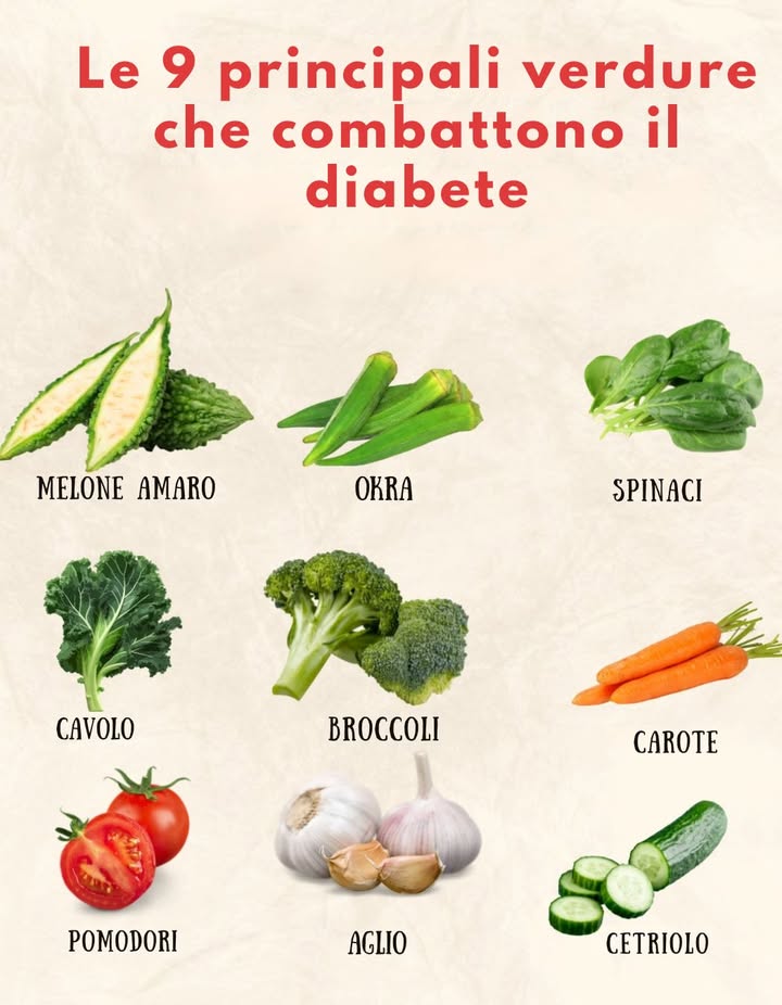 LE 9 PRINCIPALI DIABETE – COMBATTERE CON LE VERDURE