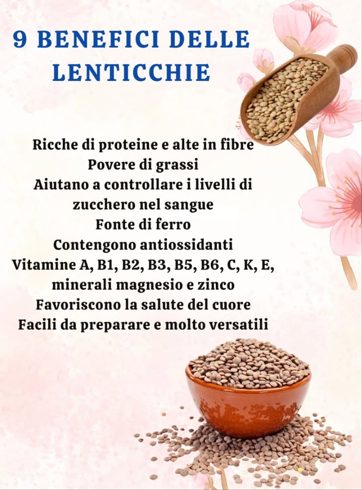 9 BENEFICI DELLE LENTICCHIE