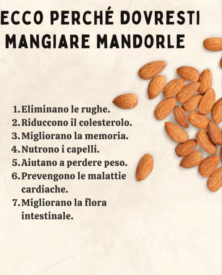 ECCO PERCHÉ SI DOVREBBERO MANGIARE LE MANDORLE