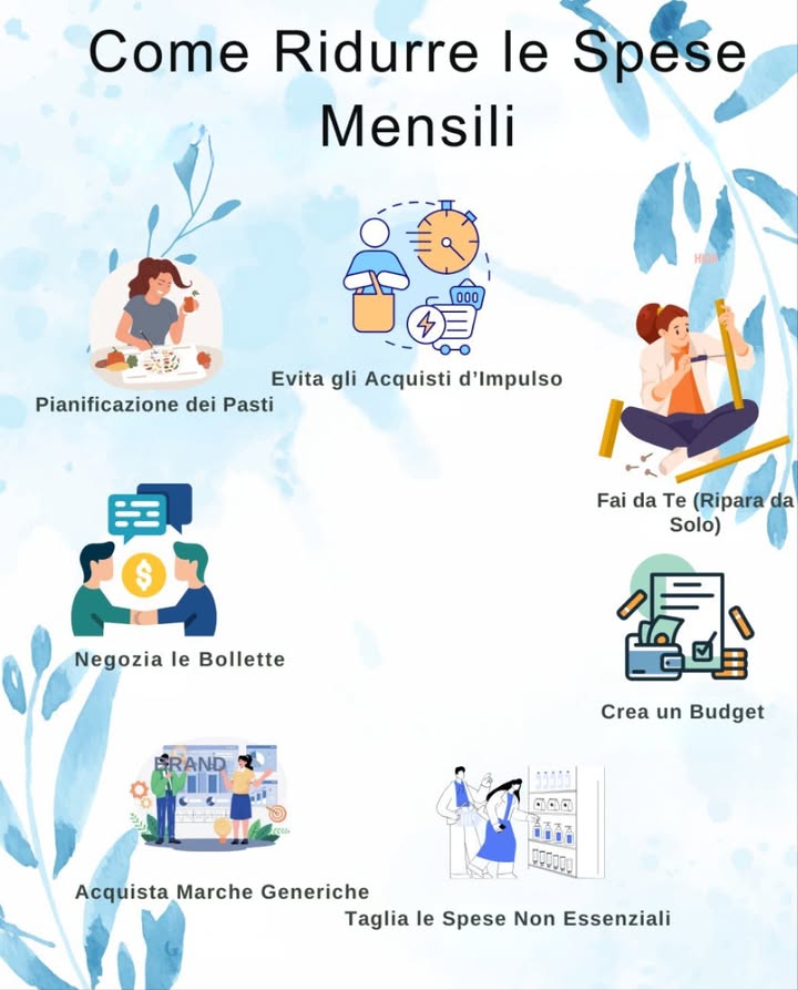 COME RIDURRE LE SPESE MENSILI