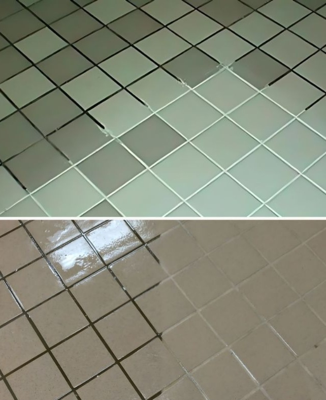 Ricetta per la pulizia di primavera delle fughe:
1. Mescolare 7 tazze di acqua, 1/2 tazza di bicarbonato di sodio, 1/3 di tazza di succo di limone e 1/4 di tazza di aceto.
2. Versare la miscela in un flacone spray.
3. Spruzzare la soluzione sulla malta del pavimento.
4. Lasciare riposare per uno o due minuti.
5. Pulire lo stucco con uno scrub.