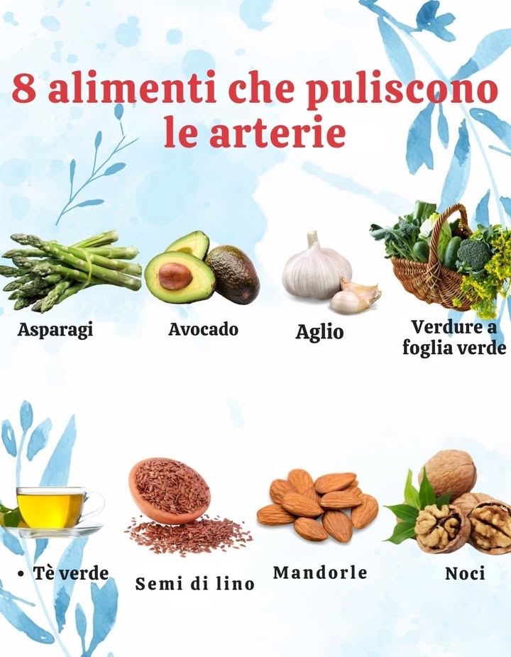 8 alimenti che puliscono le arterie