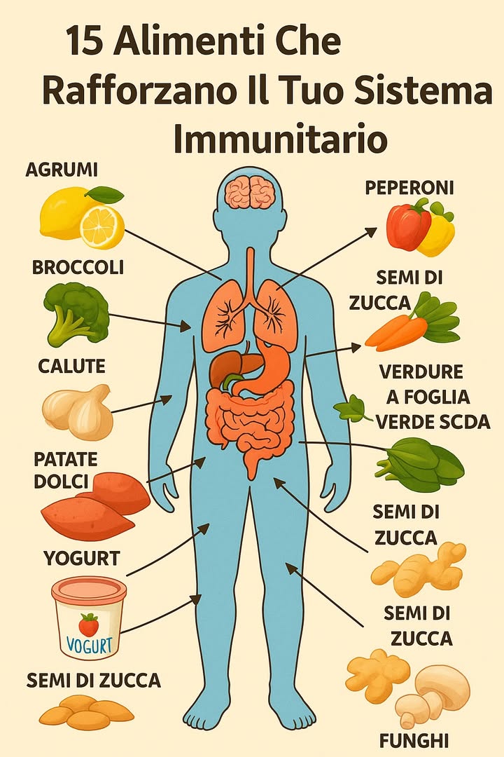 15 Cibi Potenziatori del Sistema Immunitario 
In un mondo sempre più esposto a virus, batteri e nuove minacce per la salute, rafforzare il sistema immunitario non è più un semplice consiglio, ma una vera e propria necessità. Fortunatamente, la natura ci offre una straordinaria varietà di alimenti capaci di sostenere le nostre difese naturali. Scopriamo insieme questi 15 cibi potenti che possono trasformarsi in veri alleati quotidiani della nostra salute. 

 1. Agrumi: la prima barriera contro le infezioni
.
.
.
.
.
https://consiglibrillanti.com/15-cibi-potenziatori-del-sistema-immunitario/