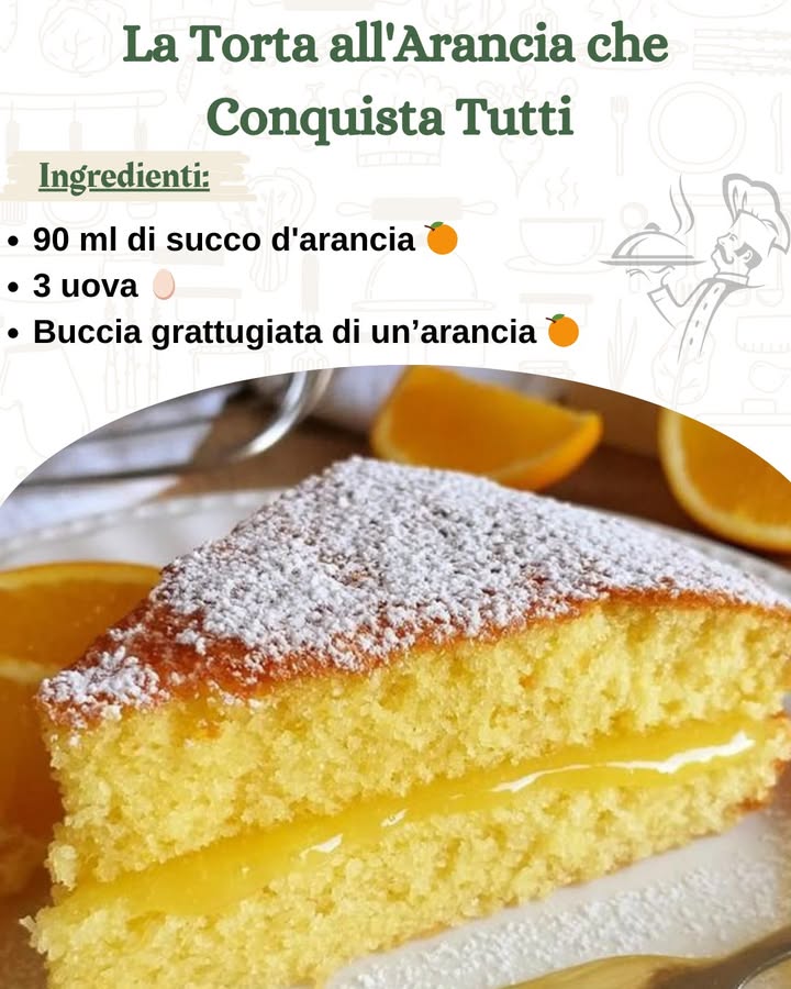 La Torta allArancia che Conquista Tutti 
Una torta soffice e profumata, arricchita da una crema vellutata allarancia, ideale per conquistare il palato di chiunque. Facile da preparare, è perfetta per ogni occasione, dalla colazione a un dessert raffinato.
Ingredienti:
Per la torta:
90 ml di succo darancia 
3 uova 讀
Buccia grattugiata di unarancia 
200 g di farina tipo 00 
15 g di lievito per dolci 
80 ml di olio di semi o di oliva leggero 
150 g di zucchero 
Un pizzico di sale 蓼
Per la crema allarancia:
220 ml di succo darancia 
2 cucchiai di amido di mais 
2 cucchiai di zucchero 
Preparazione
1. Preparazione della torta:
In una ciotola capiente, sbatti le uova con un pizzico di sale fino a ottenere un composto chiaro e spumoso. Aggiungi lo zucchero e continua a mescolare finché sarà completamente sciolto.
Incorpora lolio e il succo darancia al composto di uova, mescolando bene. Aggiungi la buccia grattugiata dellarancia per un aroma fresco e intenso.
Setaccia la farina insieme al lievito direttamente nella ciotola. Mescola delicatamente con una spatola, eseguendo movimenti dal basso verso lalto per mantenere limpasto leggero e arioso.
2. Cottura della torta:
Versa limpasto in uno stampo da 24-26 cm di diametro, precedentemente imburrato e infarinato. Cuoci in forno preriscaldato a 175C per 35-40 minuti. Verifica la cottura inserendo uno stecchino al centro della torta: se esce pulito, la torta è pronta.
Lascia raffreddare completamente la torta nello stampo prima di sformarla.
3. Preparazione della crema allarancia:
In un pentolino, unisci lo zucchero e lamido di mais. Versa gradualmente il succo darancia, mescolando continuamente per evitare grumi. Cuoci a fuoco medio, mescolando costantemente, finché la crema non si addensa.
Togli dal fuoco e lascia raffreddare leggermente, mescolando di tanto in tanto per evitare la formazione della pellicina.
4. Assemblaggio della torta:
Una volta che la torta è completamente raffreddata, tagliala a metà orizzontalmente. Spalma uno strato generoso di crema allarancia sulla base e copri con laltra metà.
Per un tocco finale elegante, spolvera la superficie con zucchero a velo.
Consigli Extra:
Per un tocco di croccantezza: Aggiungi granella di mandorle o pistacchi sulla crema prima di ricomporre la torta.
Versione light: Sostituisci una parte dello zucchero con miele per un sapore più naturale.
Per decorare: Puoi aggiungere fettine sottili di arancia candita sulla superficie.
Una torta dallaroma unico e dalla consistenza irresistibile, perfetta per stupire i tuoi ospiti o per coccolarti con dolcezza.
Buon appetito!