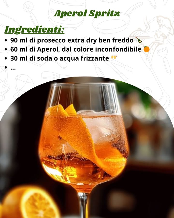 Aperol Spritz: il cocktail veneziano che trasforma ogni aperitivo in festa

 Ingredienti essenziali con un tocco di emoji
90 ml di prosecco extra dry ben freddo 

60 ml di Aperol, dal colore inconfondibile 

30 ml di soda o acqua frizzante 壟.
.
.
.
.
.
.
https://consiglibrillanti.com/aperol-spritz-guida-completa-allaperitivo-veneziano-che-conquista-tutti/