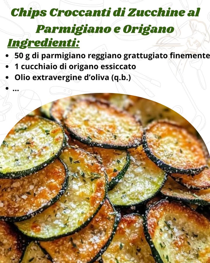 Chips Croccanti di Zucchine al Parmigiano e Origano: Snack Sano e Gustoso
 Ingredienti per 4 persone
勒 2 zucchine fresche scegli zucchine di media grandezza
燎 50 g di parmigiano reggiano grattugiato finemente
 1 cucchiaio di origano essiccato o fresco, se preferisci
㮝 Olio extravergine doliva q.b.
.
.
.
.
.
.
https://consiglibrillanti.com/chips-croccanti-di…/