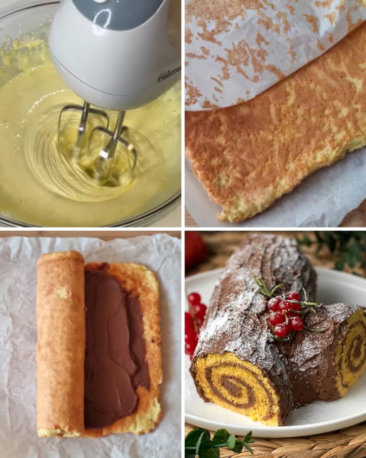 Tronchetto di Natale al Cioccolato 

Un rotolo soffice, ripieno di ganache al cioccolato e decorato come un vero ceppo natalizio, perfetto per chiudere il pranzo delle feste con un dolce scenografico e cremoso.

Ingredienti

Per la pasta biscotto
 6 tuorli 讀
 3 albumi 讀
 160 g zucchero 
 160 g farina 00 
 Scorza grattugiata di 1/2 limone 

Per la ganache al cioccolato
 450 g cioccolato fondente al 60% 
 300 ml panna fresca liquida 拏

Per guarnire
 Lamponi q.b. 
 Chicchi di melagrana q.b. 
 Zucchero a velo q.b. 
 Rametti di rosmarino q.b. 

Preparazione

1 Sgusciare le uova, separare tuorli e albumi. Montare i tuorli con lo zucchero fino a ottenere un composto chiaro e spumoso.
2 Montare gli albumi a neve ferma e incorporarli ai tuorli poco alla volta, mescolando delicatamente dal basso verso lalto.
3 Aggiungere la farina setacciata e la scorza di limone, continuando a mescolare con cura fino a ottenere un impasto liscio e arioso.
4 Versare la massa su una teglia rivestita di carta forno, livellare a circa 1 cm di spessore e cuocere in forno statico preriscaldato a 180 C per 810 minuti, finché la superficie è appena dorata ma morbida.
5 Sfornare la pasta biscotto, capovolgerla su un altro foglio di carta forno, spolverare con poco zucchero e coprire con pellicola. Arrotolare subito aiutandosi con la carta e avvolgere stretto nella pellicola. Lasciare raffreddare così.
6 Per la ganache, scaldare la panna fino quasi al bollore, togliere dal fuoco e unire il cioccolato tritato. Mescolare finché risulta completamente sciolto e cremoso, poi lasciare raffreddare fino a consistenza spalmabile.
7 Srotolare con delicatezza la pasta biscotto ormai fredda e distribuire poco più della metà della ganache su tutta la superficie. Arrotolare di nuovo stringendo bene e rimuovere la pellicola.
8 Tagliare il rotolo in tre parti con tagli obliqui: il pezzo centrale più lungo sarà il tronco, gli altri due fungeranno da rami. Usare un po di ganache come collante per fissare i pezzi lateralmente.
9 Ricoprire lintero tronchetto con la ganache rimanente, distribuendola in modo irregolare per imitare la corteccia di un albero.
 Completare con lamponi, chicchi di melagrana, rametti di rosmarino e una leggera spolverata di zucchero a velo. Conservare in frigorifero fino al momento di servire.