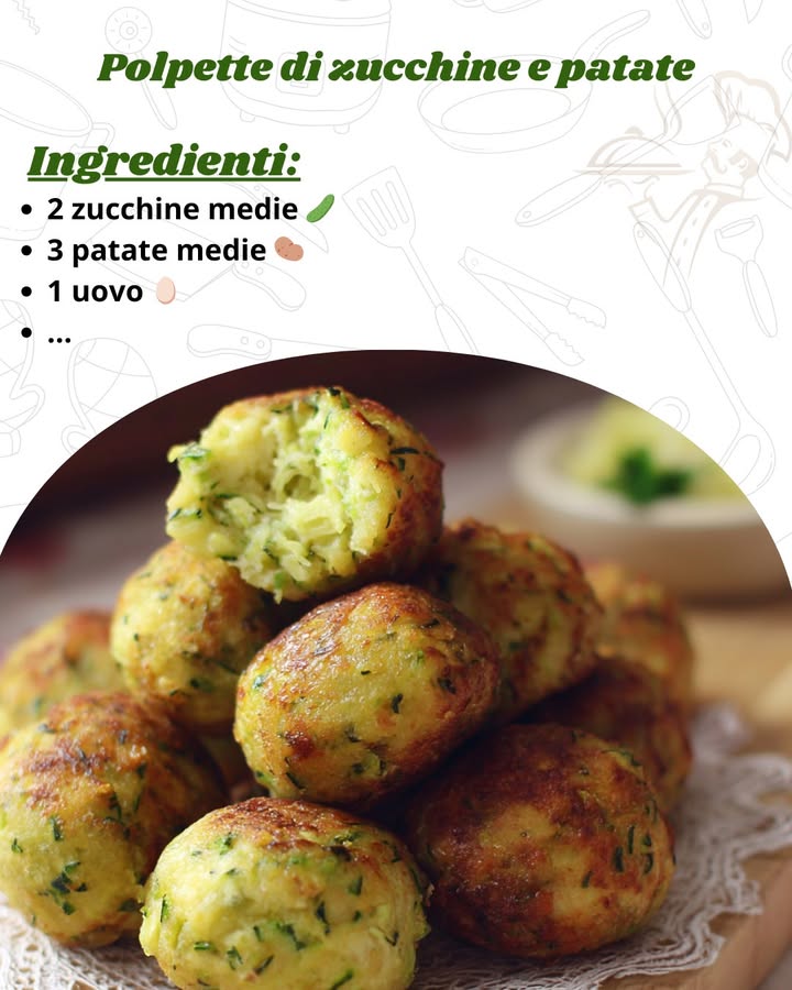 Polpette di zucchine e patate della nonna 凜勒

Ingredienti per circa 15 polpette 

2 zucchine medie 勒

3 patate medie 凜

1 uovo 讀

4 cucchiai di parmigiano grattugiato 燎

Pangrattato q.b.

Prezzemolo fresco tritato 

Sale e pepe q.b. 蓼

Olio per friggere 㮝

Procedimento passo passo 
1. Prepara le verdure

Lava le zucchine e grattugiale con una grattugia a fori medi. Strizzale bene per eliminare lacqua in eccesso. Nel frattempo, lessa le patate in acqua salata, pelale e schiacciale con uno schiacciapatate.

2. Prepara limpasto

In una ciotola capiente unisci le zucchine strizzate, le patate schiacciate, luovo, il parmigiano e il prezzemolo tritato. Aggiusta di sale e pepe. Se limpasto è troppo morbido, aggiungi un po di pangrattato fino a ottenere la giusta consistenza.

3. Forma le polpette

Preleva piccole porzioni di impasto e forma delle palline con le mani leggermente umide. Passale nel pangrattato per una panatura croccante e uniforme.

4. Friggile

Scalda abbondante olio in padella. Quando è ben caldo, immergi le polpette e falle dorare su tutti i lati. Scolale su carta assorbente per eliminare lolio in eccesso.

5. Servi

Disponile su un piatto da portata e gustale calde. Ottime anche accompagnate da maionese, salsa allo yogurt o ketchup.
