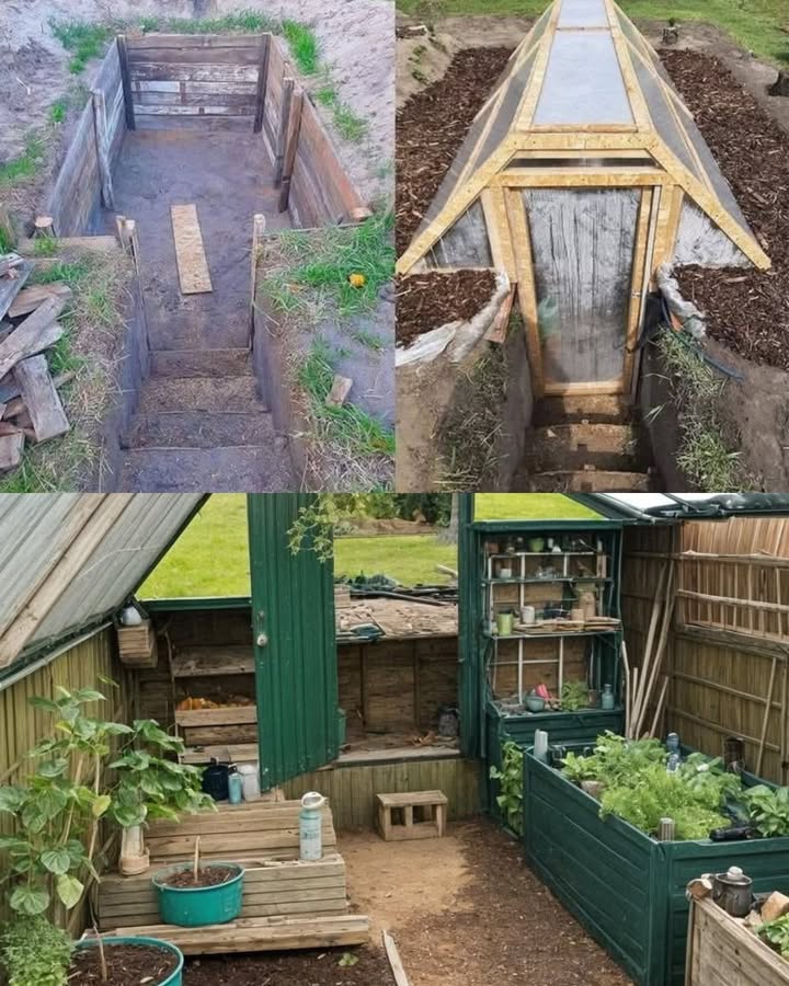 Unterirdisches Gewächshaus: Ganzjährig frisches Gemüse ohne Strom 

Ein unterirdisches Gewächshaus  auch bekannt als Erdgewächshaus oder Walipini  ist eine geniale Lösung für alle, die unabhängig und nachhaltig gärtnern möchten. Diese clevere Bauweise nutzt die natürliche Wärme des Bodens, um Pflanzen auch im Winter gedeihen zu lassen  ohne Heizkosten, ohne Strom und mit minimaler Pflege 

 Was ist ein Walipini?
Der Begriff Walipini stammt aus der Sprache der Aymara Bolivien und bedeutet Ort der Wärme. Dabei handelt es sich um ein Gewächshaus, das teilweise oder vollständig in die Erde eingelassen ist. Durch die Nutzung der Erdwärme herrscht im Inneren ein gleichmäßiges Mikroklima  ideal für Gemüse, Kräuter und Setzlinge.

 Wie funktioniert es?
1 Erdwärme als Heizung  In etwa 1,5 bis 2 Metern Tiefe bleibt die Bodentemperatur das ganze Jahr über relativ konstant, meist zwischen 10 und 15 C. Diese natürliche Isolierung schützt Pflanzen vor Frost im Winter und Überhitzung im Sommer.
2 Optimale Lichtnutzung  Das Dach ist in einem schrägen Winkel nach Norden oder Süden ausgerichtet je nach Hemisphäre, um das Sonnenlicht maximal einzufangen. So bekommen die Pflanzen auch in den kalten Monaten genügend Licht.
3 Feuchtigkeit und Schutz  Das Erdgewächshaus schützt vor Wind, Starkregen und Temperaturschwankungen. Gleichzeitig bleibt die Luftfeuchtigkeit im Inneren stabil, was ein gesundes Pflanzenwachstum fördert.

 Vorteile des unterirdischen Gewächshauses
 Ganzjährige Ernte  selbst bei Frost und Schnee
 Weniger Bewässerung nötig dank gleichmäßigem Klima
 Keine Heiz- oder Stromkosten
 Schutz vor Schädlingen und extremem Wetter
 Umweltfreundlich und langlebig

凌 Was kann man darin anbauen?
Im Walipini kannst du fast alles pflanzen, was du in einem normalen Gewächshaus anbaust:

Salate, Spinat, Rucola, Mangold

Kräuter wie Petersilie, Koriander, Schnittlauch

Wurzelgemüse wie Karotten, Rote Bete, Radieschen

Und sogar Tomaten oder Paprika im Frühling 

 Bau und Materialien
Ein Walipini besteht meist aus einer einfachen Grube mit Wänden aus Stein, Beton oder Holz und einer Dachkonstruktion aus transparentem Polycarbonat oder recyceltem Glas. Wichtig ist eine gute Drainage, um Staunässe zu vermeiden, und eine kleine Tür oder Treppe für den Zugang.

 Fazit
Ein unterirdisches Gewächshaus ist mehr als nur ein Gartenprojekt  es ist ein Schritt in Richtung Selbstversorgung und Nachhaltigkeit. Es ermöglicht dir, ganzjährig frisches Gemüse zu ernten, unabhängig von Strom und Wetter. Mit etwas Planung kannst du dir so ein natürliches Mini-Klima schaffen, das Pflanzen schützt und dich mit gesunder, eigener Nahrung versorgt